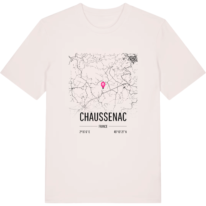 Chaussenac karta t-shirt – t-shirt från PinShirt