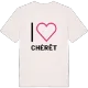 Jag älskar Chérêt t-shirt stort tryck