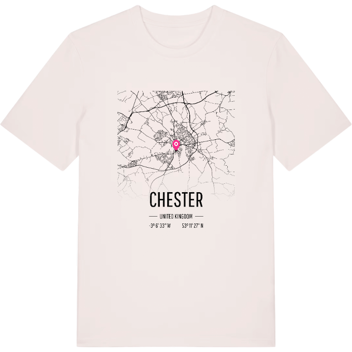 Chester karta t-shirt – t-shirt från PinShirt