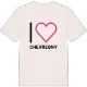 Jag älskar Chevregny t-shirt stort tryck