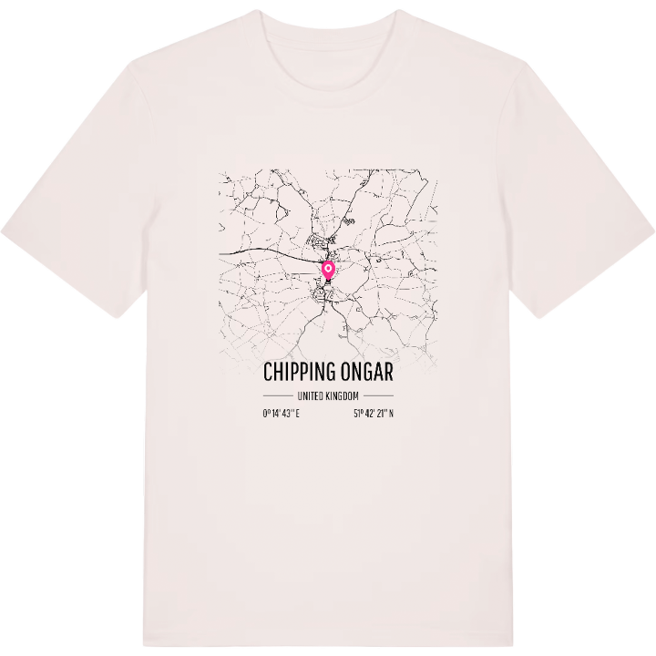 Chipping Ongar karta t-shirt – t-shirt från PinShirt