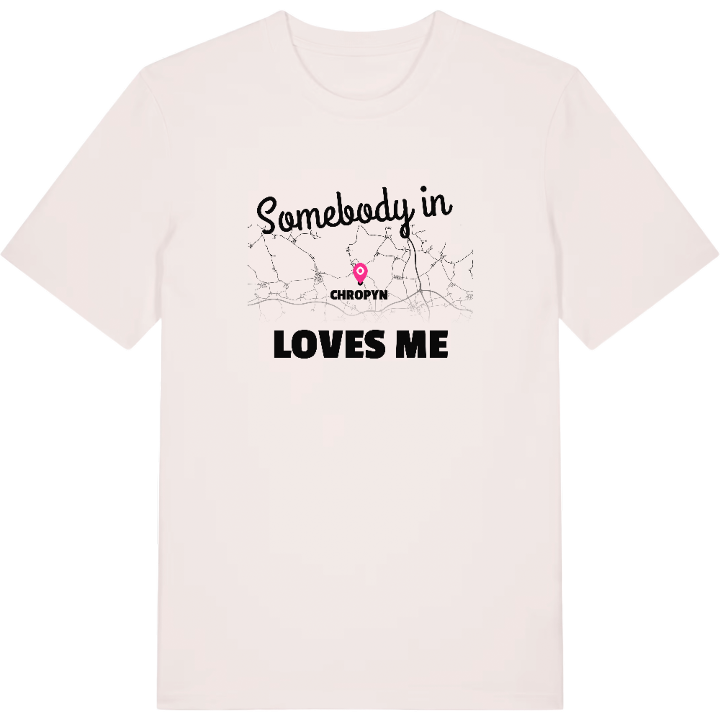 Någon i Chropyně älskar mig t-shirt – t-shirt från PinShirt