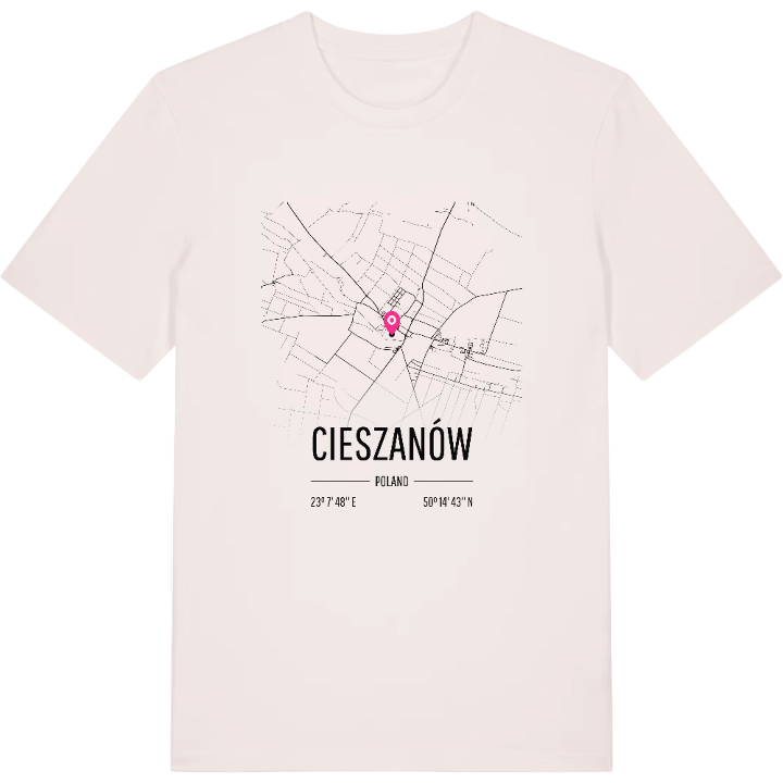 Cieszanów karta t-shirt – t-shirt från PinShirt