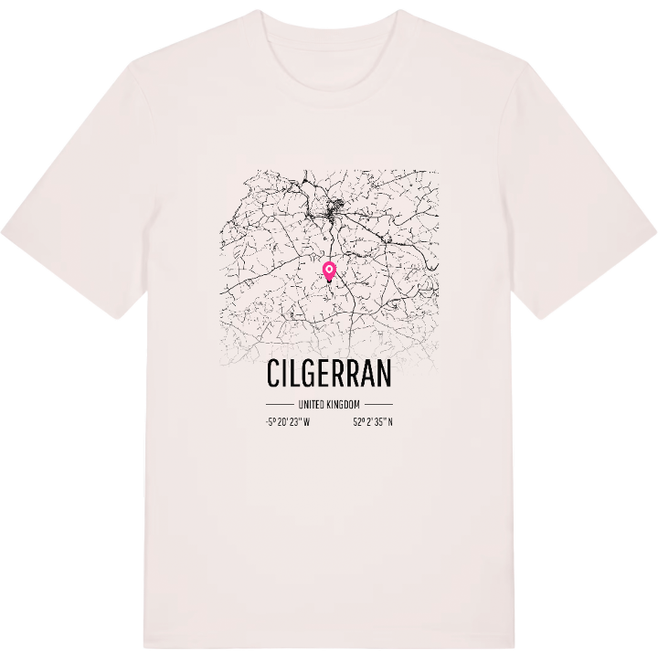 Cilgerran karta t-shirt – t-shirt från PinShirt