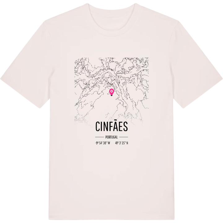 Cinfães karta t-shirt – t-shirt från PinShirt