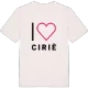 Jag älskar Ciriè t-shirt stort tryck