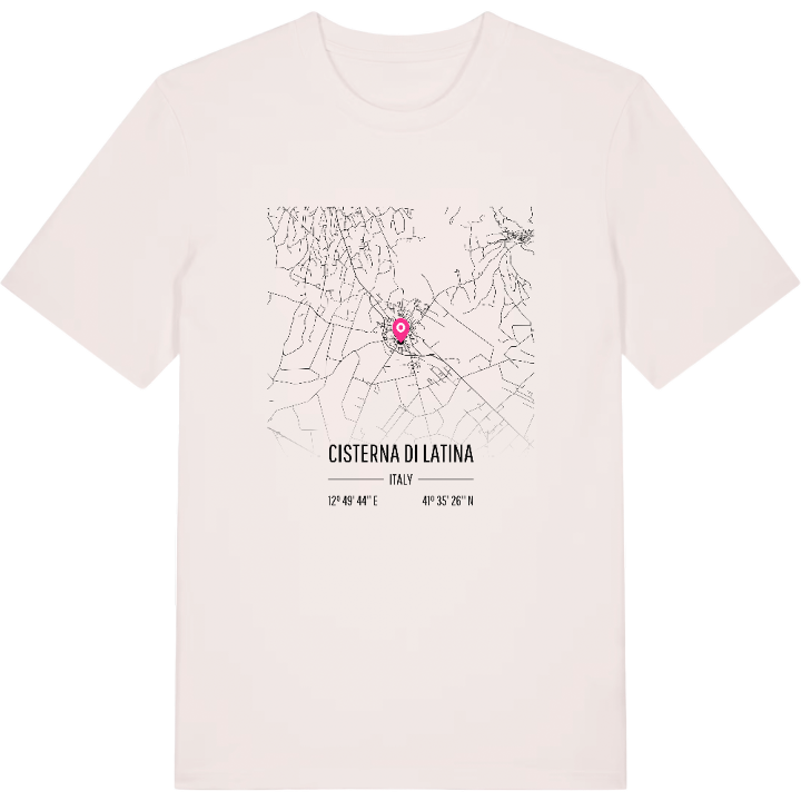 Cisterna di Latina karta t-shirt – t-shirt från PinShirt
