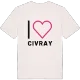 Jag älskar Civray t-shirt stort tryck