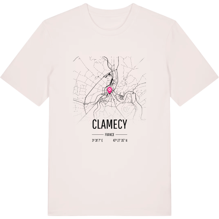 Clamecy karta t-shirt – t-shirt från PinShirt