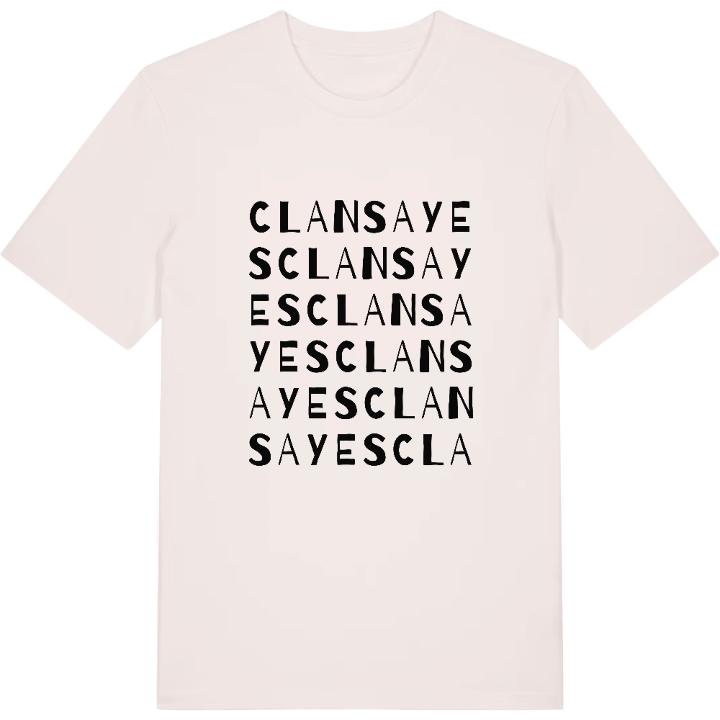 Clansayes ordlek t-shirt – t-shirt från PinShirt