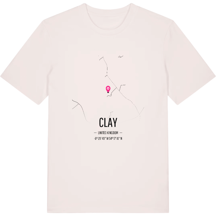 Clay karta t-shirt – t-shirt från PinShirt