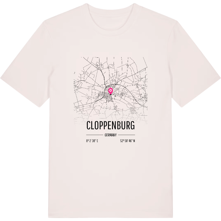 Cloppenburg karta t-shirt – t-shirt från PinShirt
