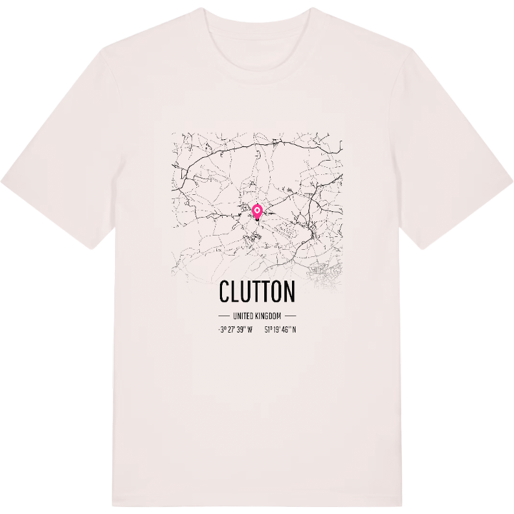 Clutton karta t-shirt – t-shirt från PinShirt