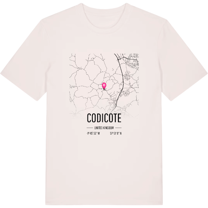 Codicote karta t-shirt – t-shirt från PinShirt