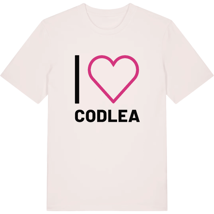 Jag älskar Codlea t-shirt stort tryck – t-shirt från PinShirt