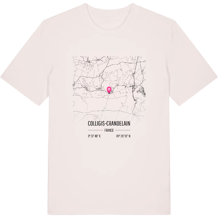 Colligis-Crandelain karta t-shirt – t-shirt från PinShirt