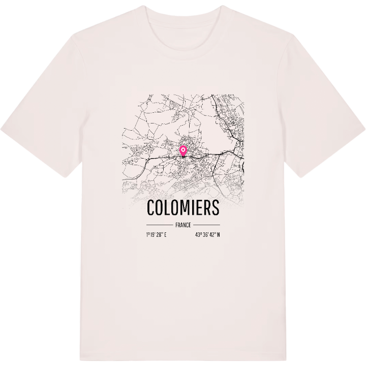 Colomiers karta t-shirt – t-shirt från PinShirt
