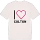 Jag älskar Colton t-shirt stort tryck