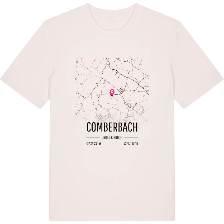 Comberbach karta t-shirt – t-shirt från PinShirt