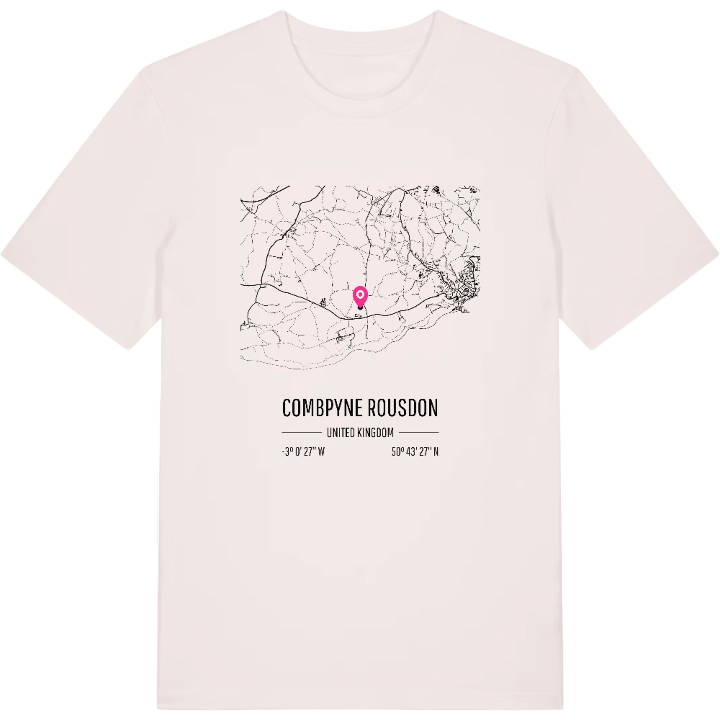 Combpyne Rousdon karta t-shirt – t-shirt från PinShirt