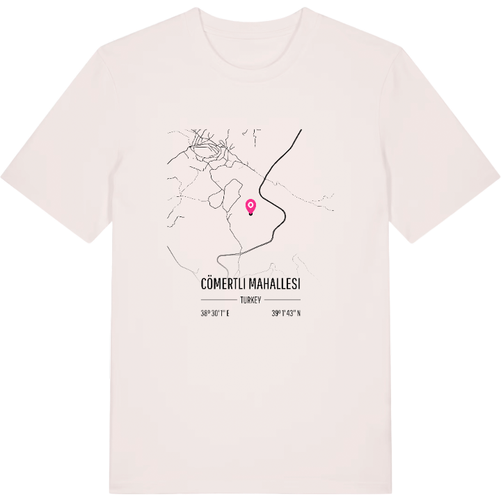 Cömertli Mahallesi karta t-shirt – t-shirt från PinShirt