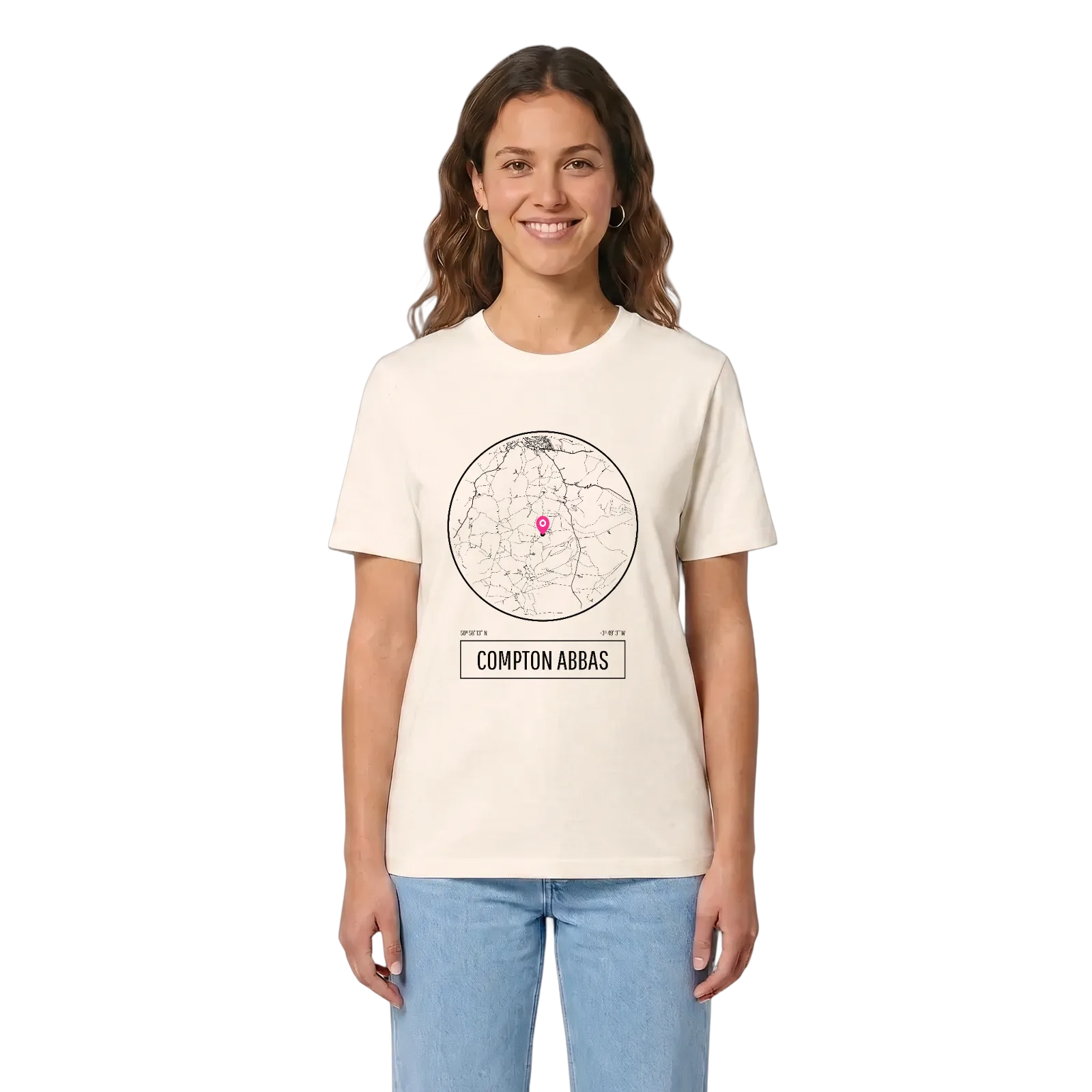 Compton Abbas t-shirt – Vintage White, i miljö