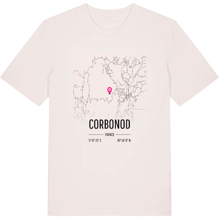 Corbonod karta t-shirt – t-shirt från PinShirt