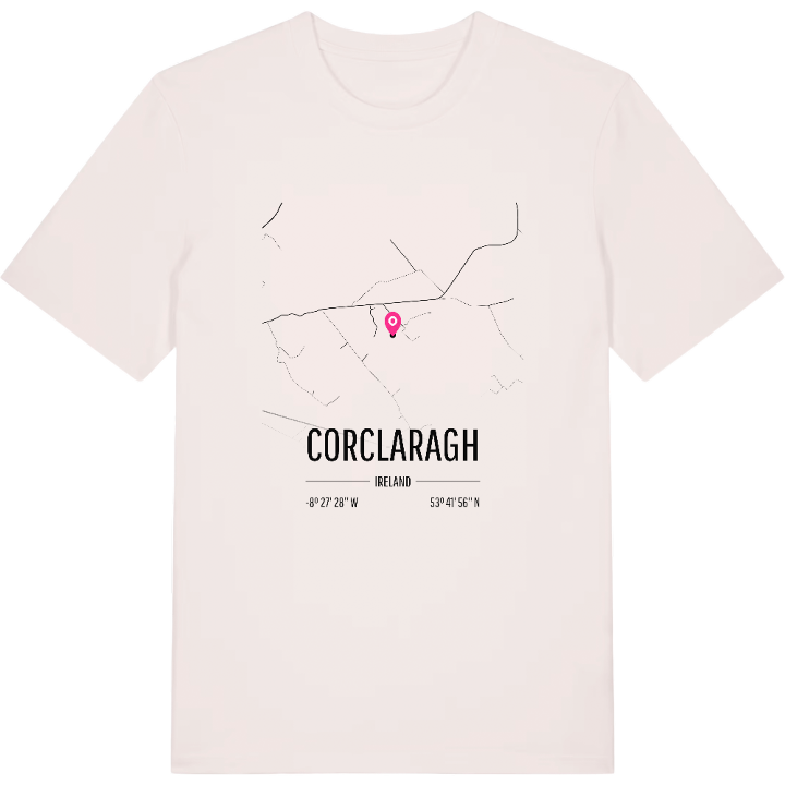 Corclaragh karta t-shirt – t-shirt från PinShirt