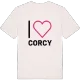 Jag älskar Corcy t-shirt stort tryck