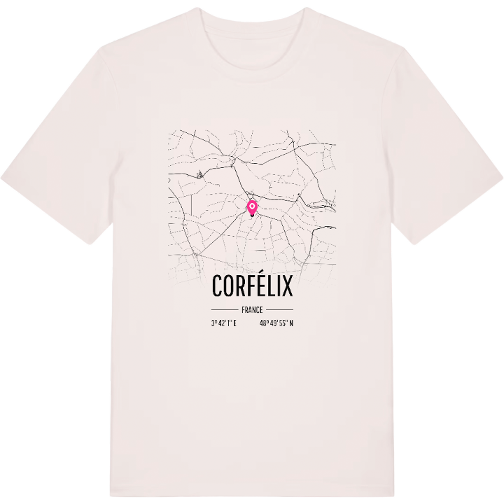 Corfélix karta t-shirt – t-shirt från PinShirt