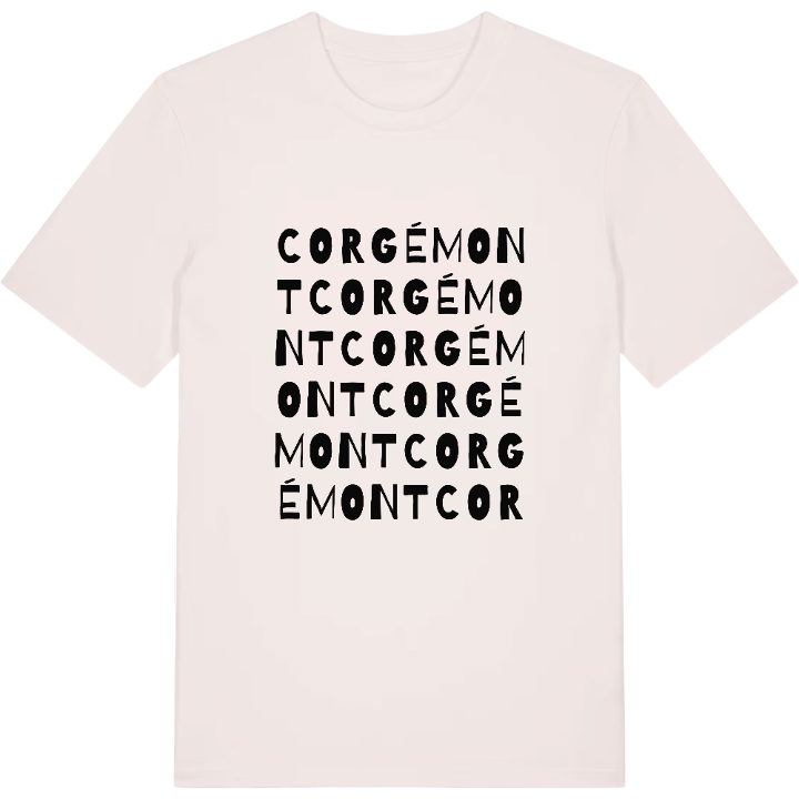 Corgémont ordlek t-shirt – t-shirt från PinShirt