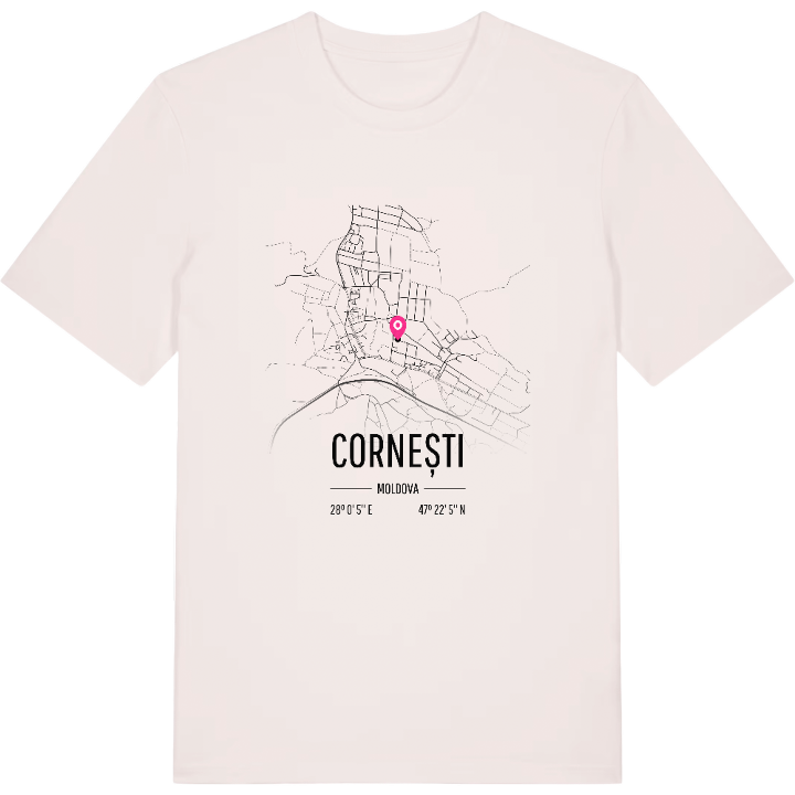 Cornești karta t-shirt – t-shirt från PinShirt