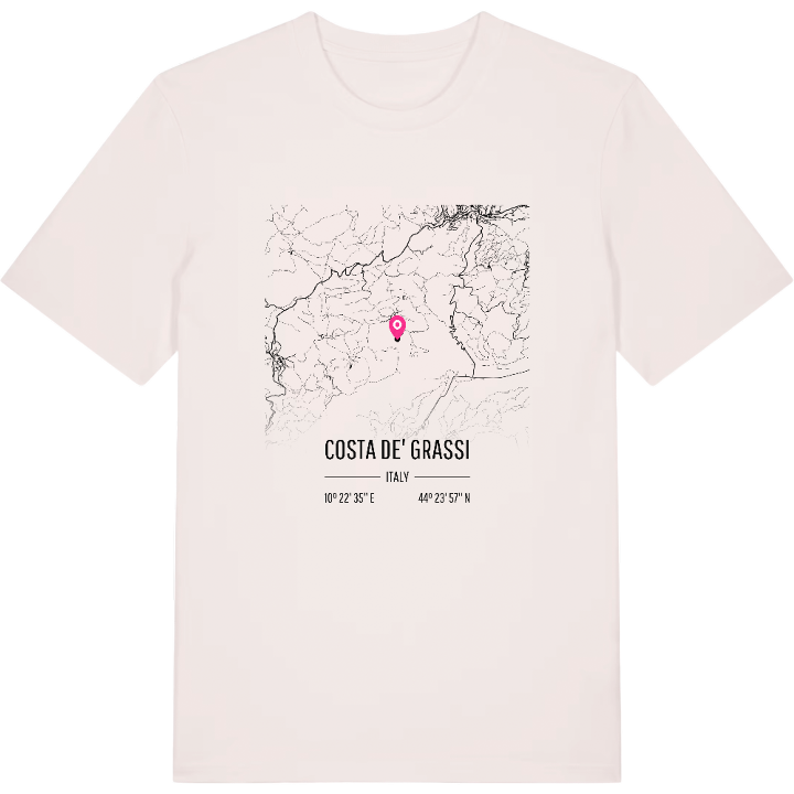Costa de' Grassi karta t-shirt – t-shirt från PinShirt
