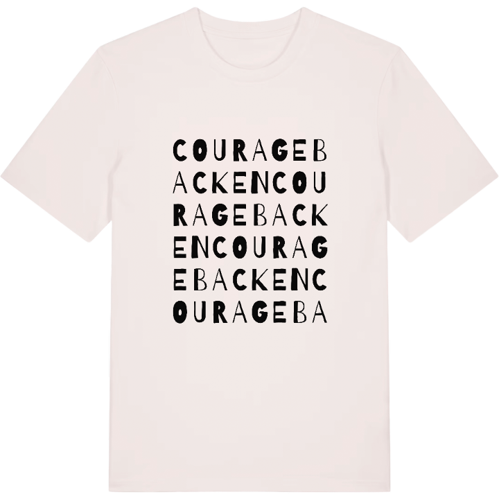 Couragebacken ordlek t-shirt – t-shirt från PinShirt
