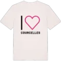 Jag älskar Courcelles t-shirt stort tryck