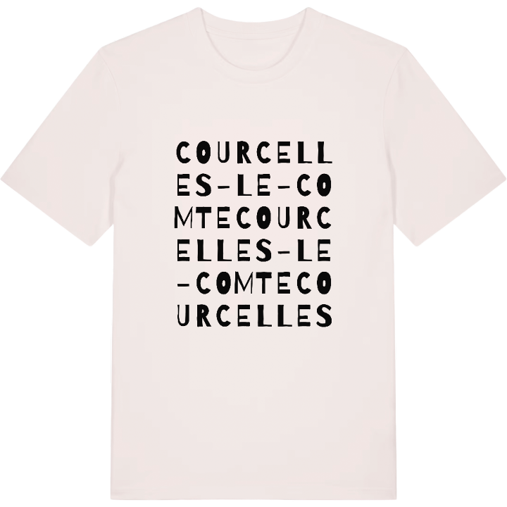 Courcelles-le-Comte ordlek t-shirt – t-shirt från PinShirt