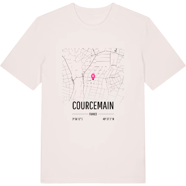 Courcemain karta t-shirt – t-shirt från PinShirt