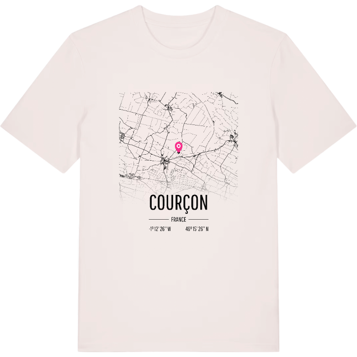 Courçon karta t-shirt – t-shirt från PinShirt