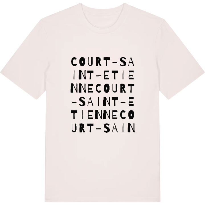 Court-Saint-Etienne ordlek t-shirt – t-shirt från PinShirt