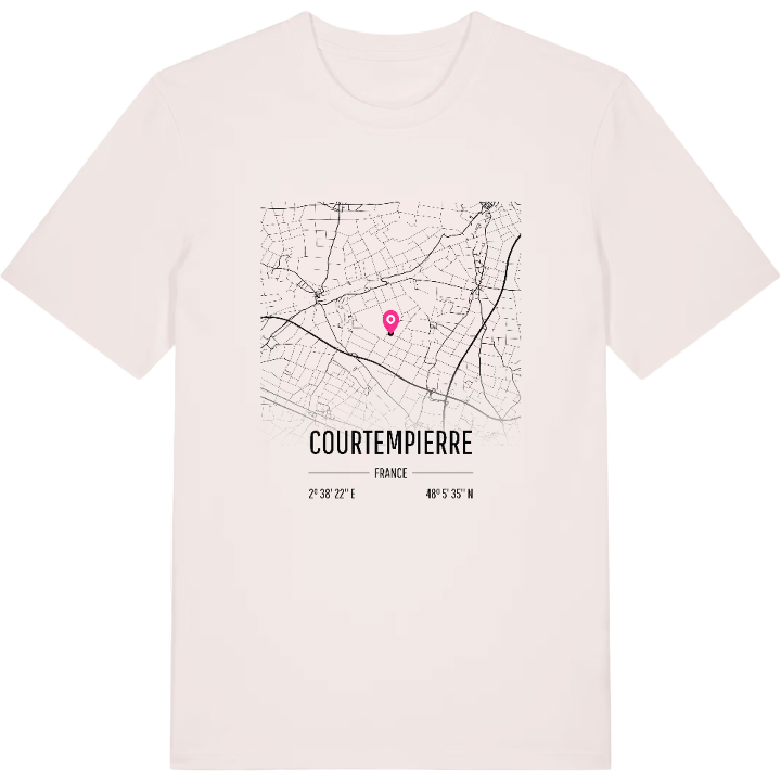 Courtempierre karta t-shirt – t-shirt från PinShirt