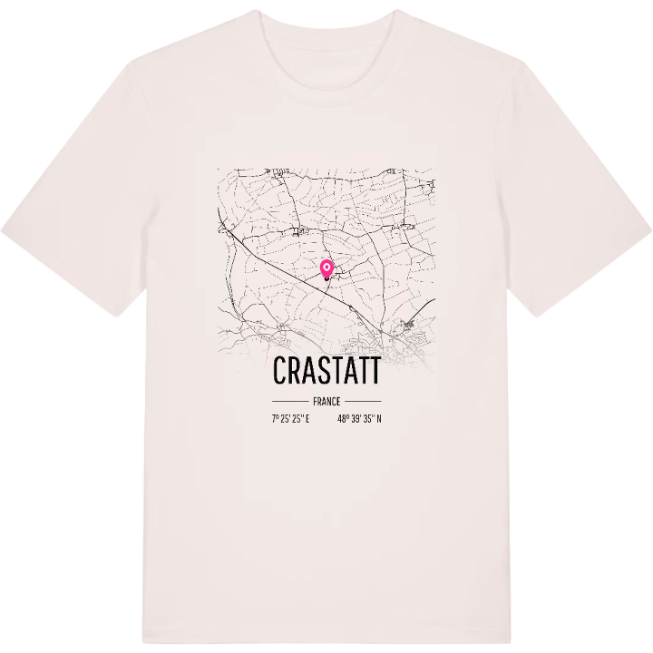 Crastatt karta t-shirt – t-shirt från PinShirt