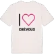 Jag älskar Crévoux t-shirt stort tryck