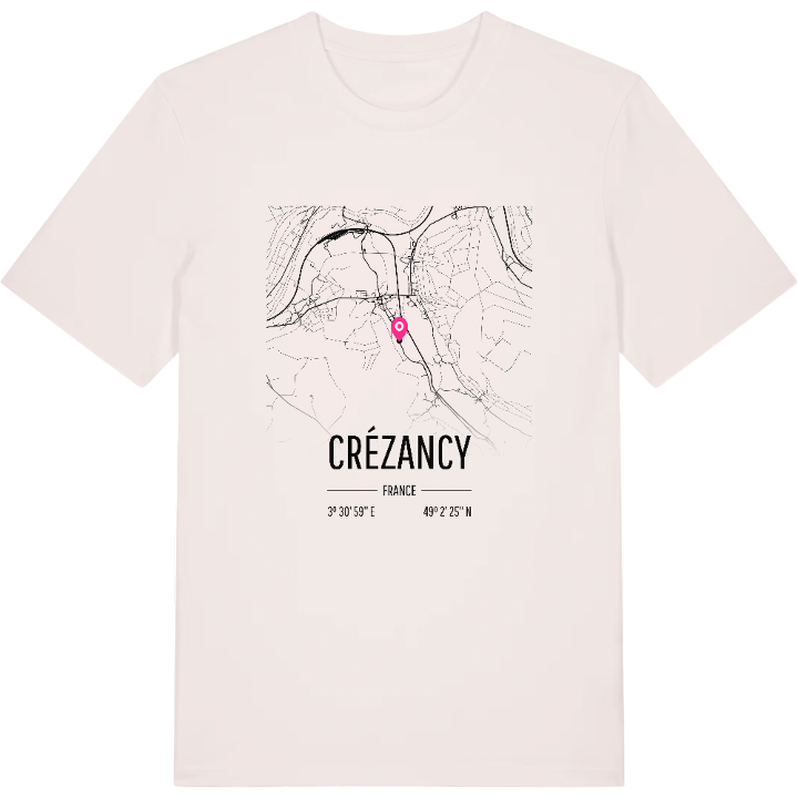 Crézancy karta t-shirt – t-shirt från PinShirt