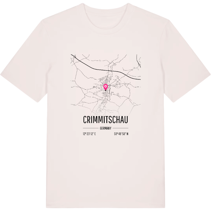 Crimmitschau karta t-shirt – t-shirt från PinShirt