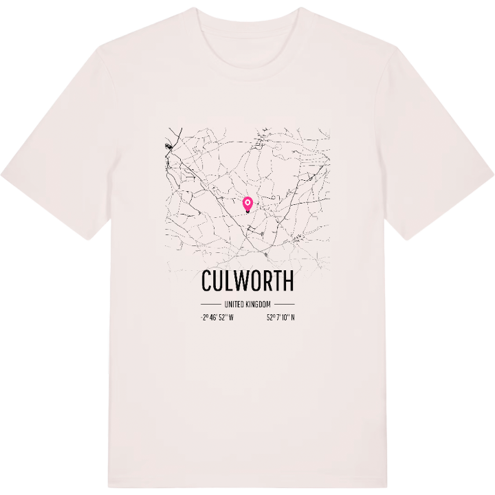 Culworth karta t-shirt – t-shirt från PinShirt