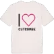 Jag älskar Cutcombe t-shirt stort tryck