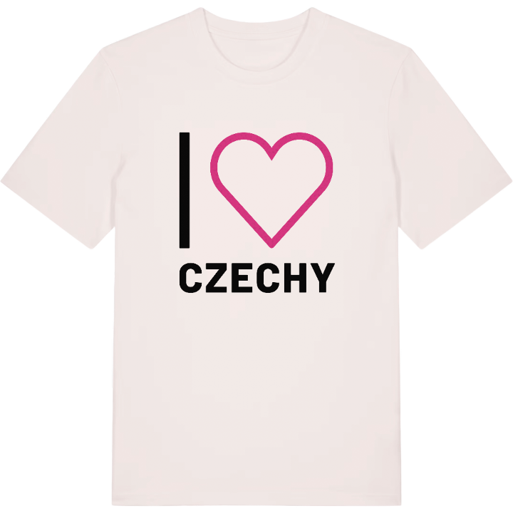 Jag älskar Czechy t-shirt stort tryck – t-shirt från PinShirt