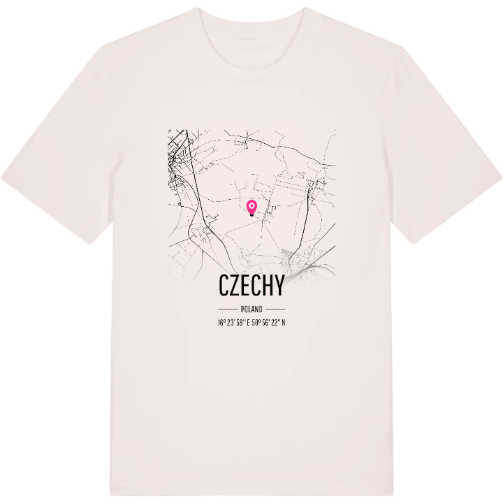 Czechy karta t-shirt – t-shirt från PinShirt