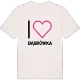 Jag älskar Dąbrówka t-shirt stort tryck