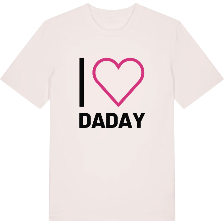 Jag älskar Daday t-shirt stort tryck – t-shirt från PinShirt